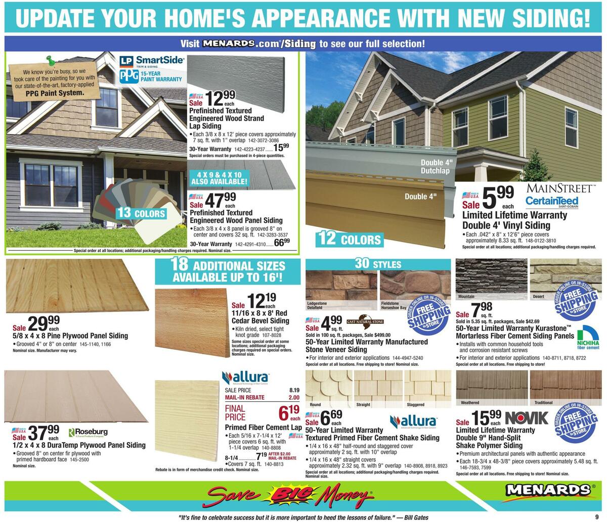 Menards Weekly Ad from April 5
