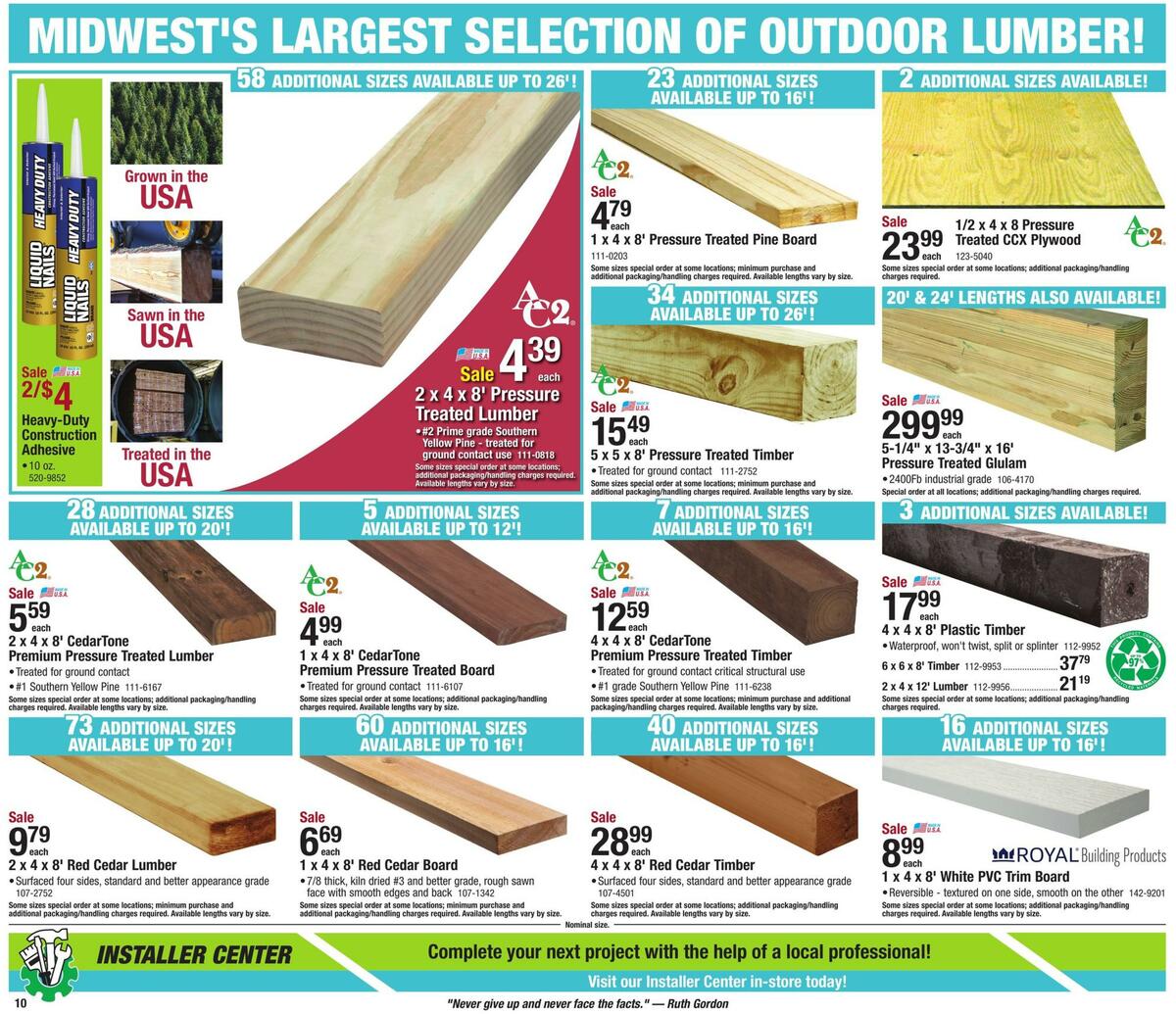 Menards Weekly Ad from April 5