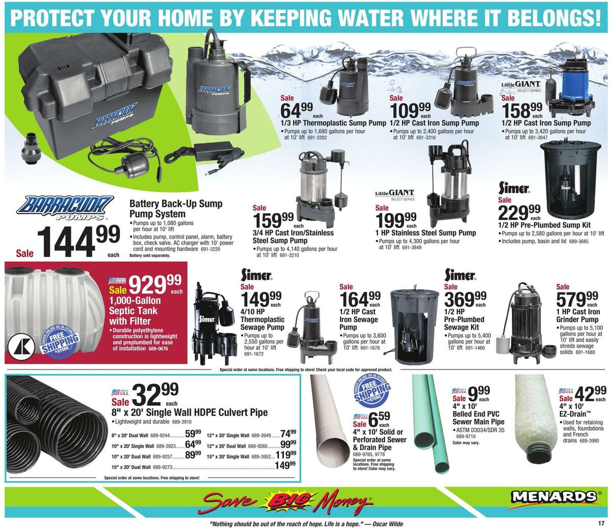 Menards Weekly Ad from April 5