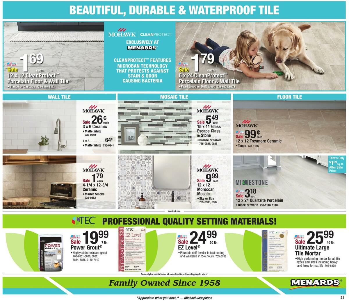 Menards Weekly Ad from April 5
