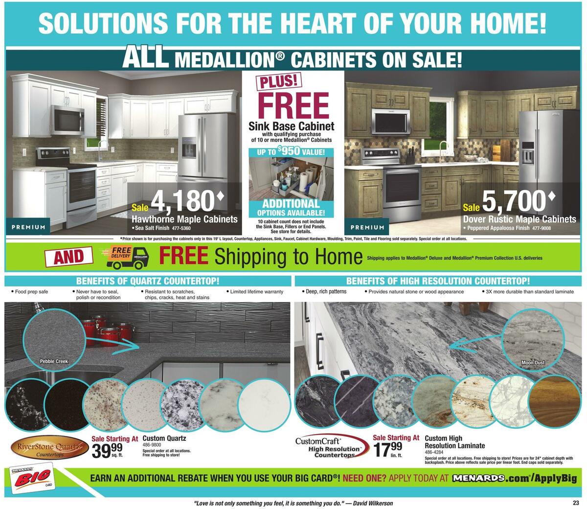 Menards Weekly Ad from April 5