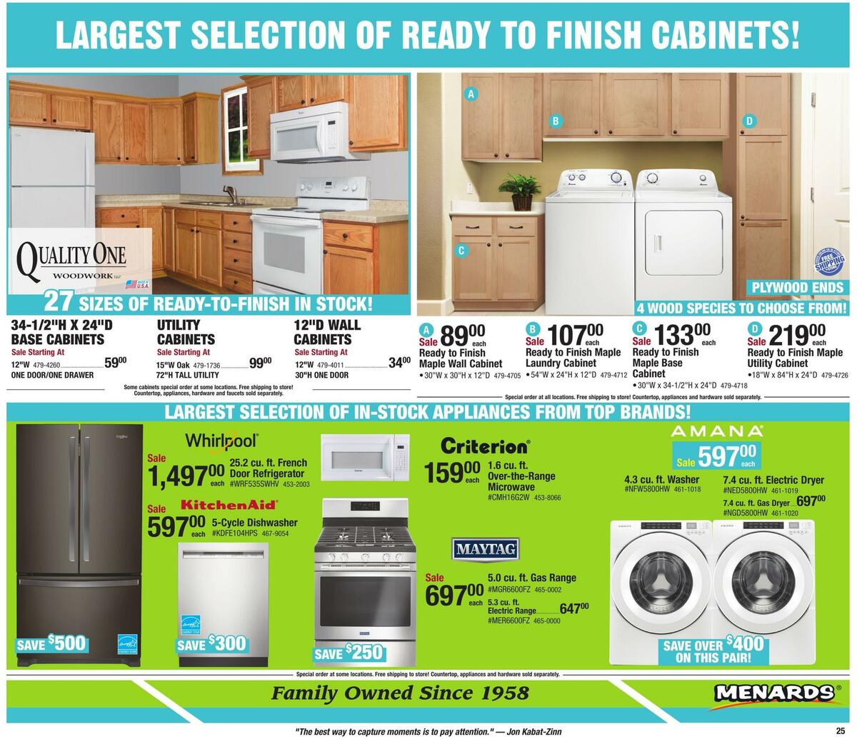 Menards Weekly Ad from April 5