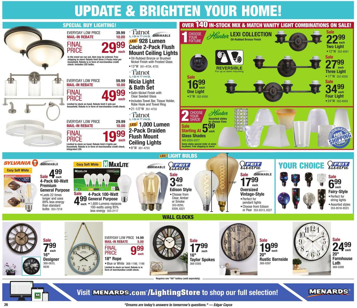 Menards Weekly Ad from April 5