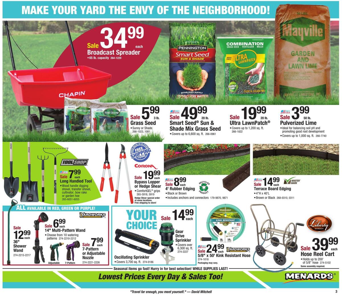 Menards Weekly Ad from April 5