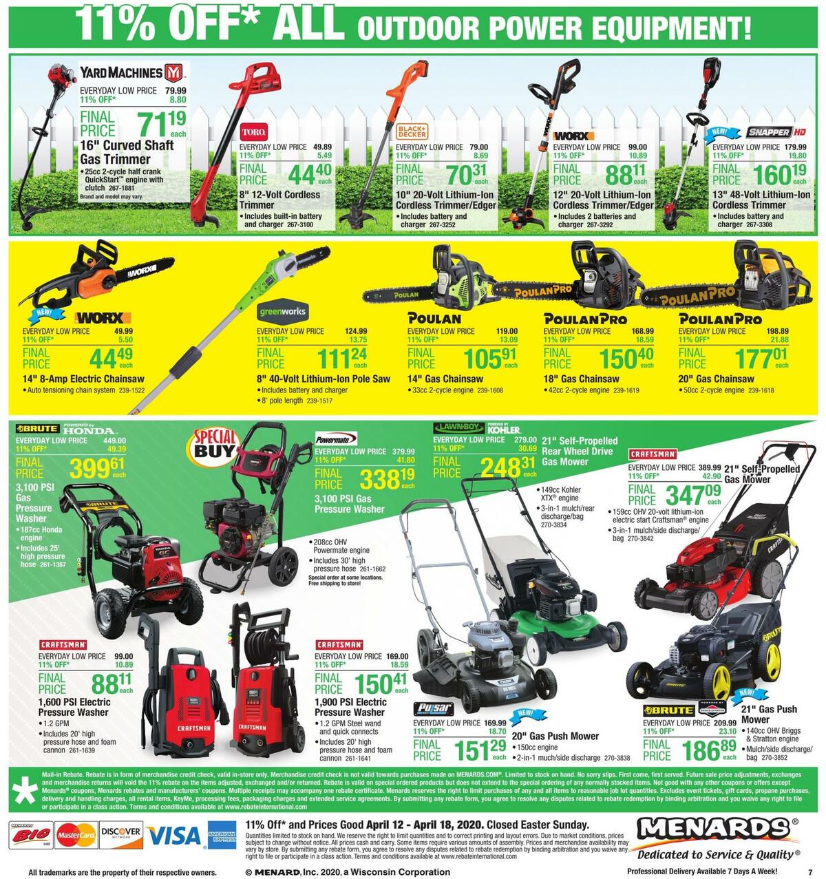 Menards Weekly Ad from April 12