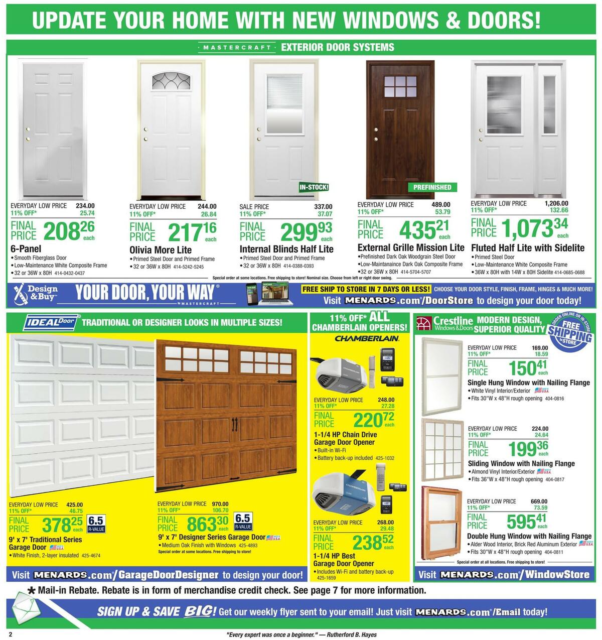 Menards Weekly Ad from April 12