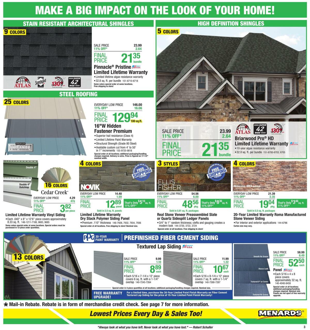 Menards Weekly Ad from April 12