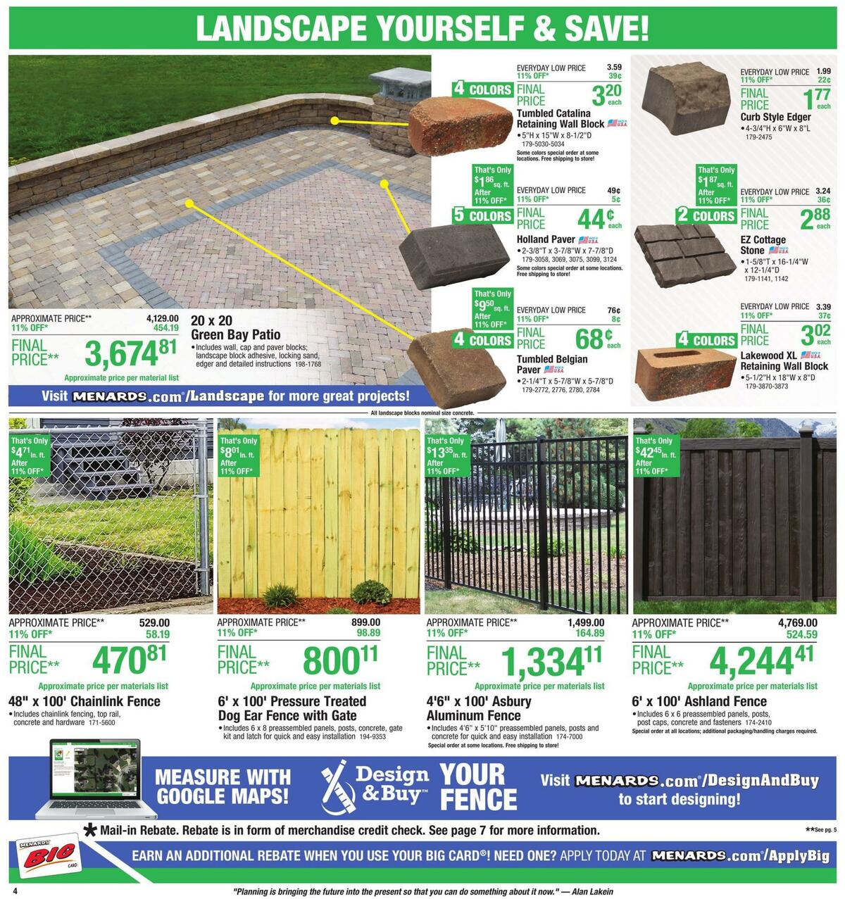 Menards Weekly Ad from April 12