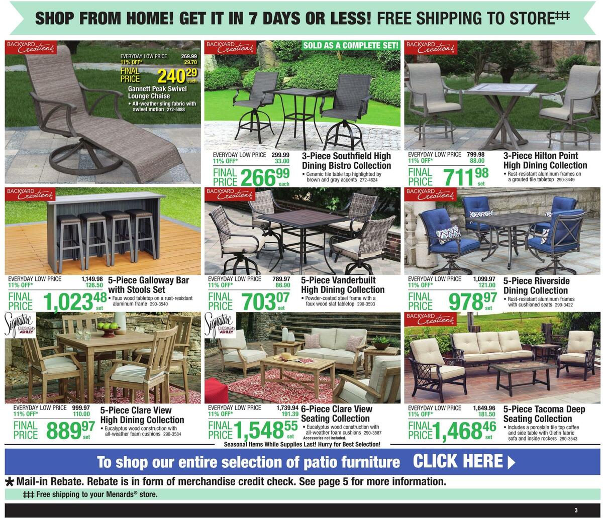 Menards Weekly Ad from May 3