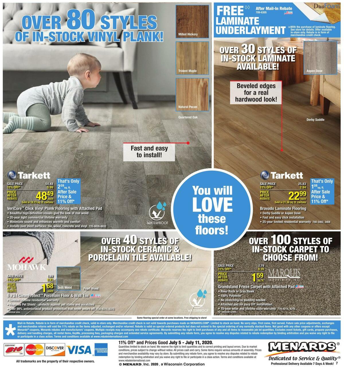 Menards Weekly Ad from July 5