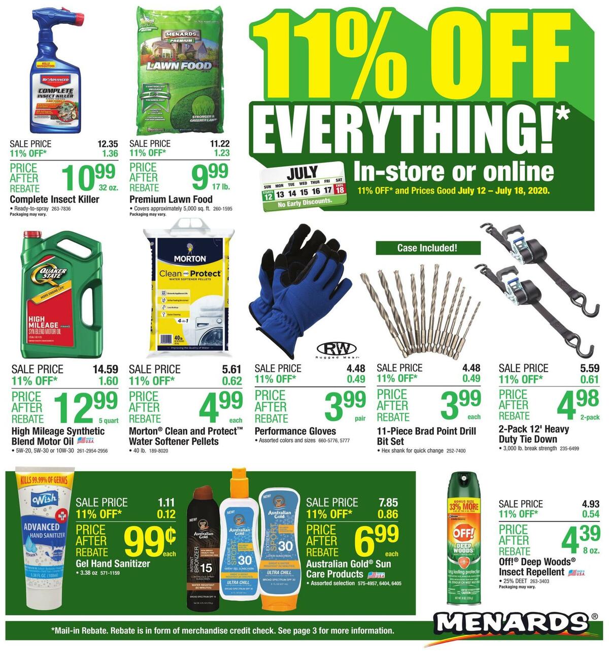 Menards Weekly Ad from July 12