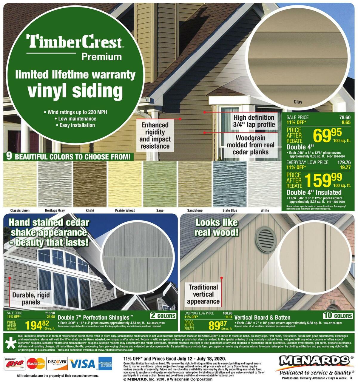 Menards Weekly Ad from July 12