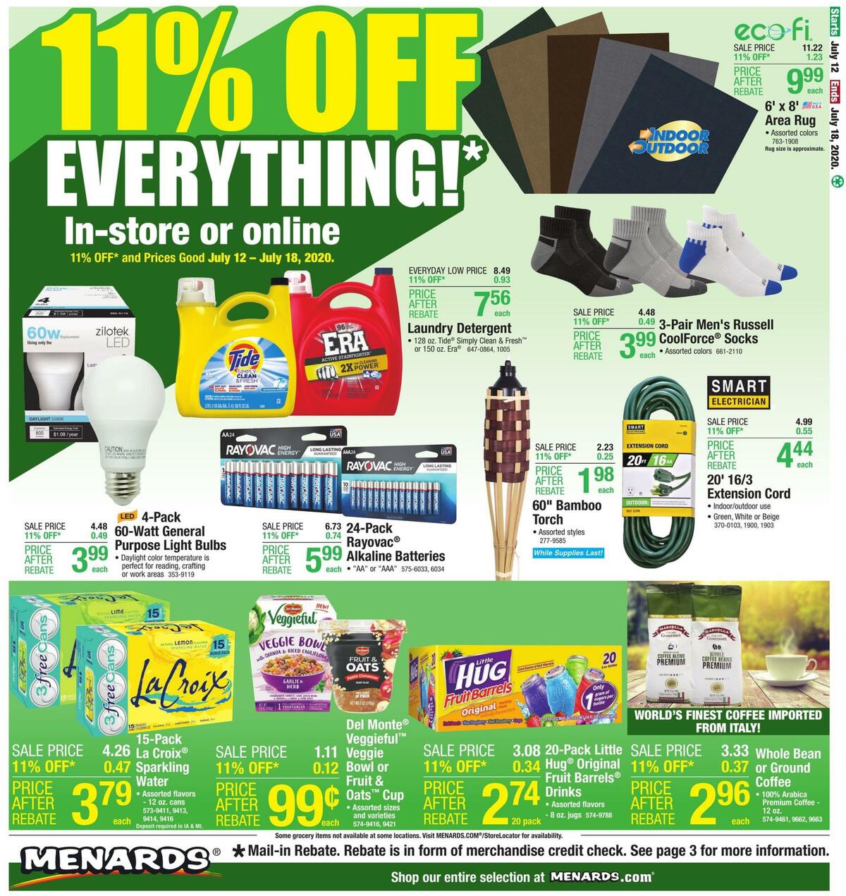 Menards Weekly Ad from July 12
