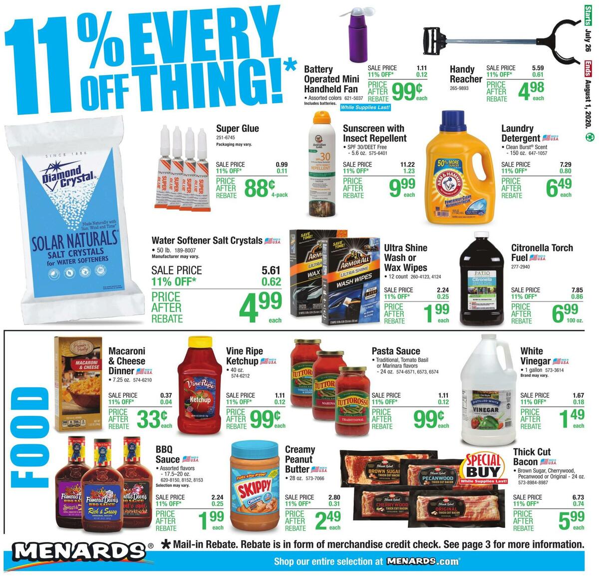 Menards Weekly Ad from July 26