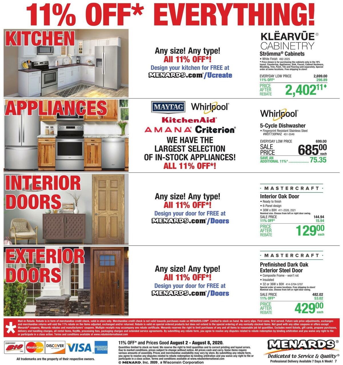 Menards Weekly Ad from August 2