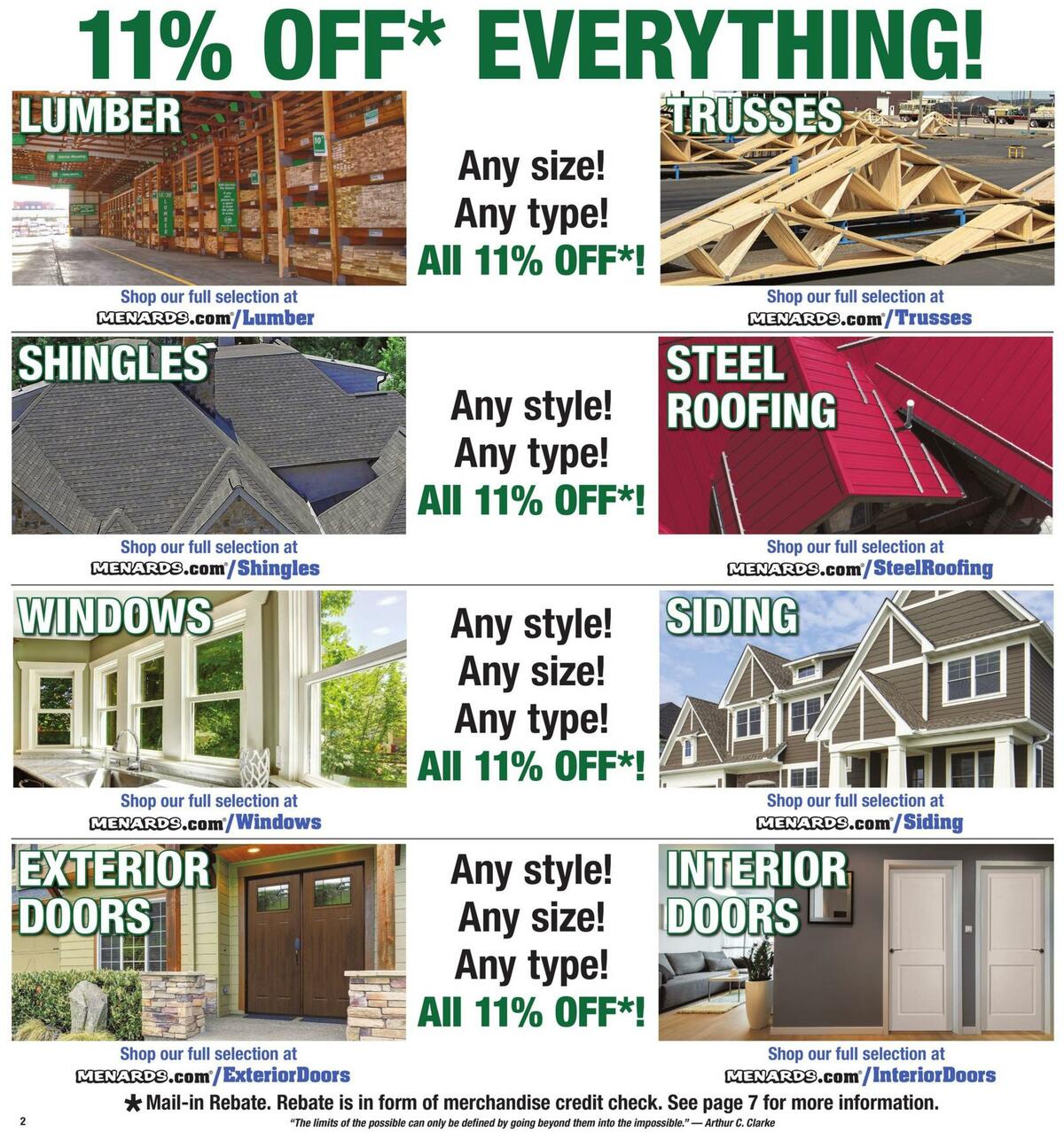Menards Weekly Ad from August 30