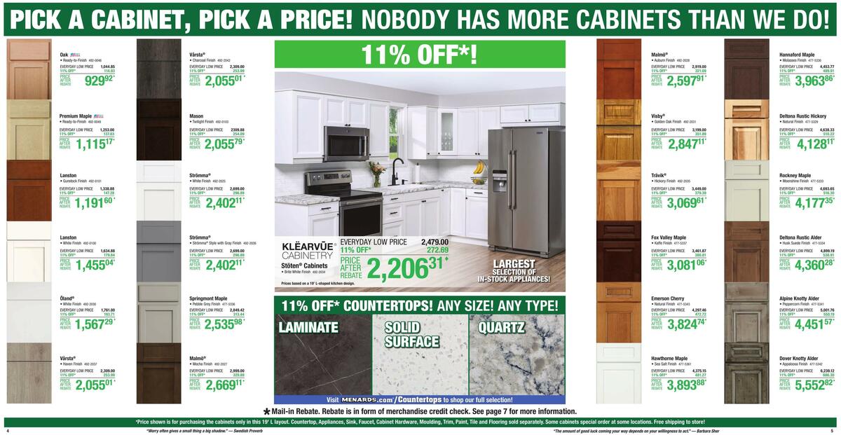 Menards Weekly Ad from August 30