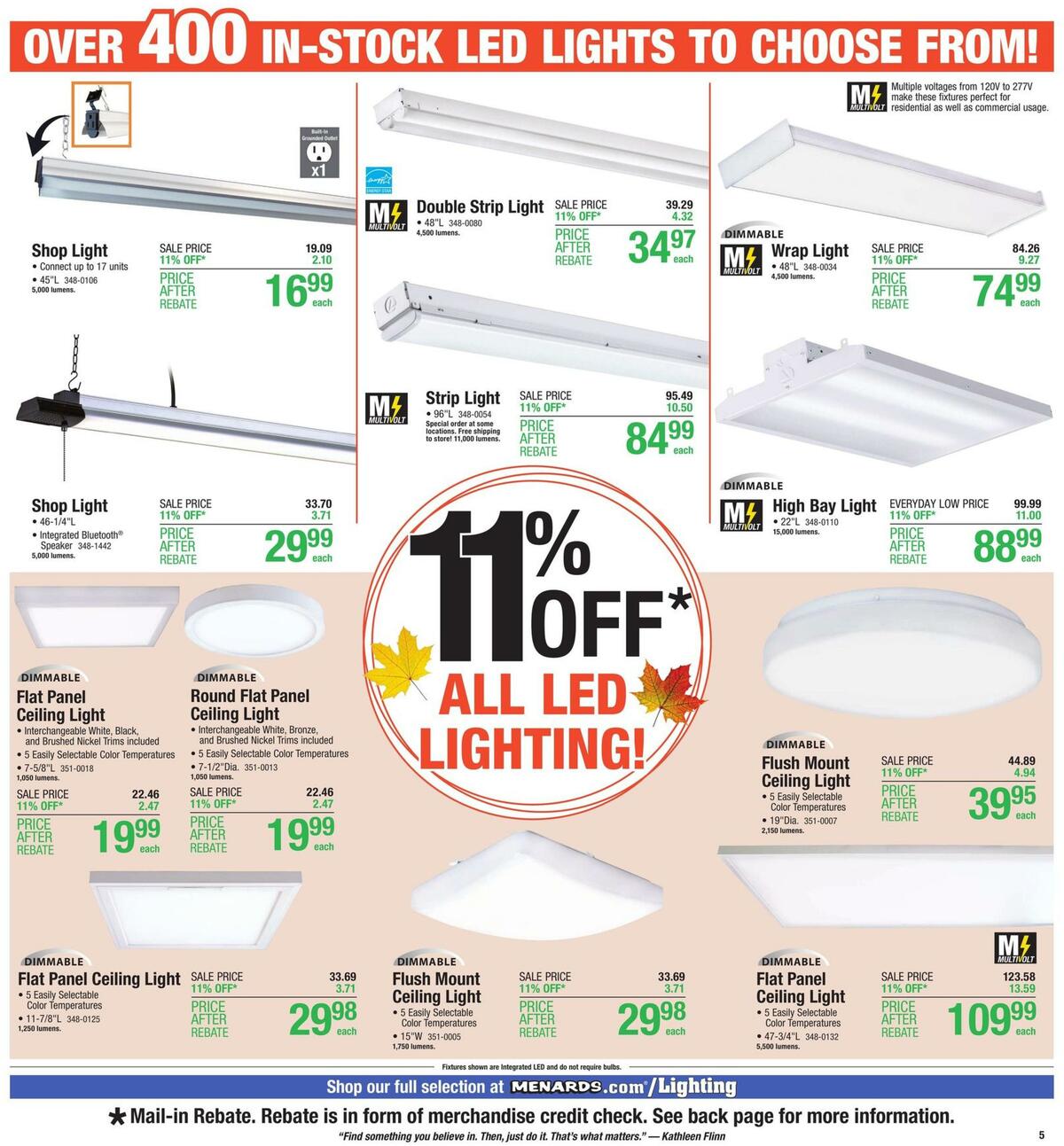 Menards Weekly Ad from September 6