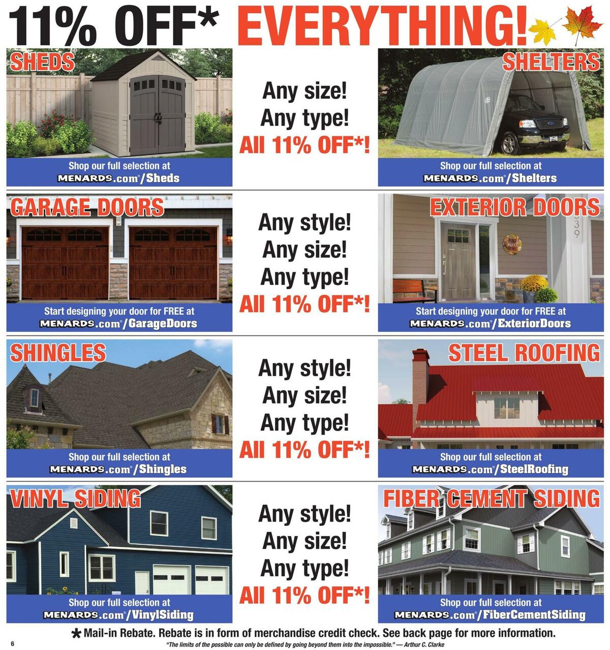 Menards Weekly Ad from September 6