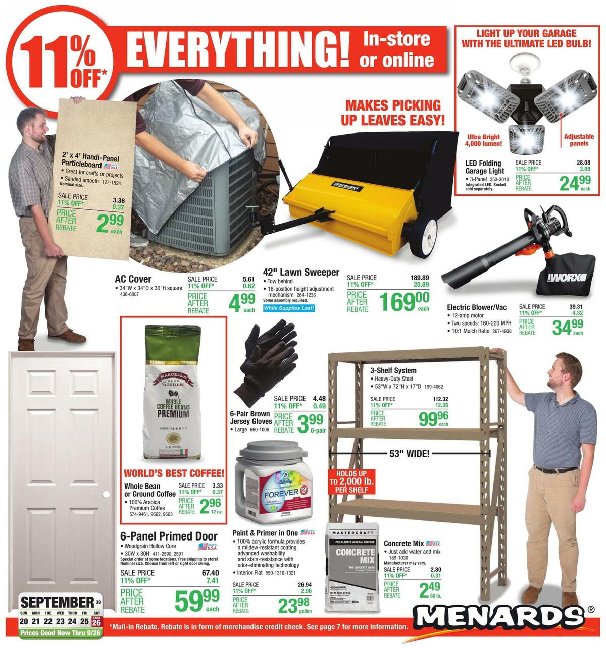 Menards Weekly Ad from September 20