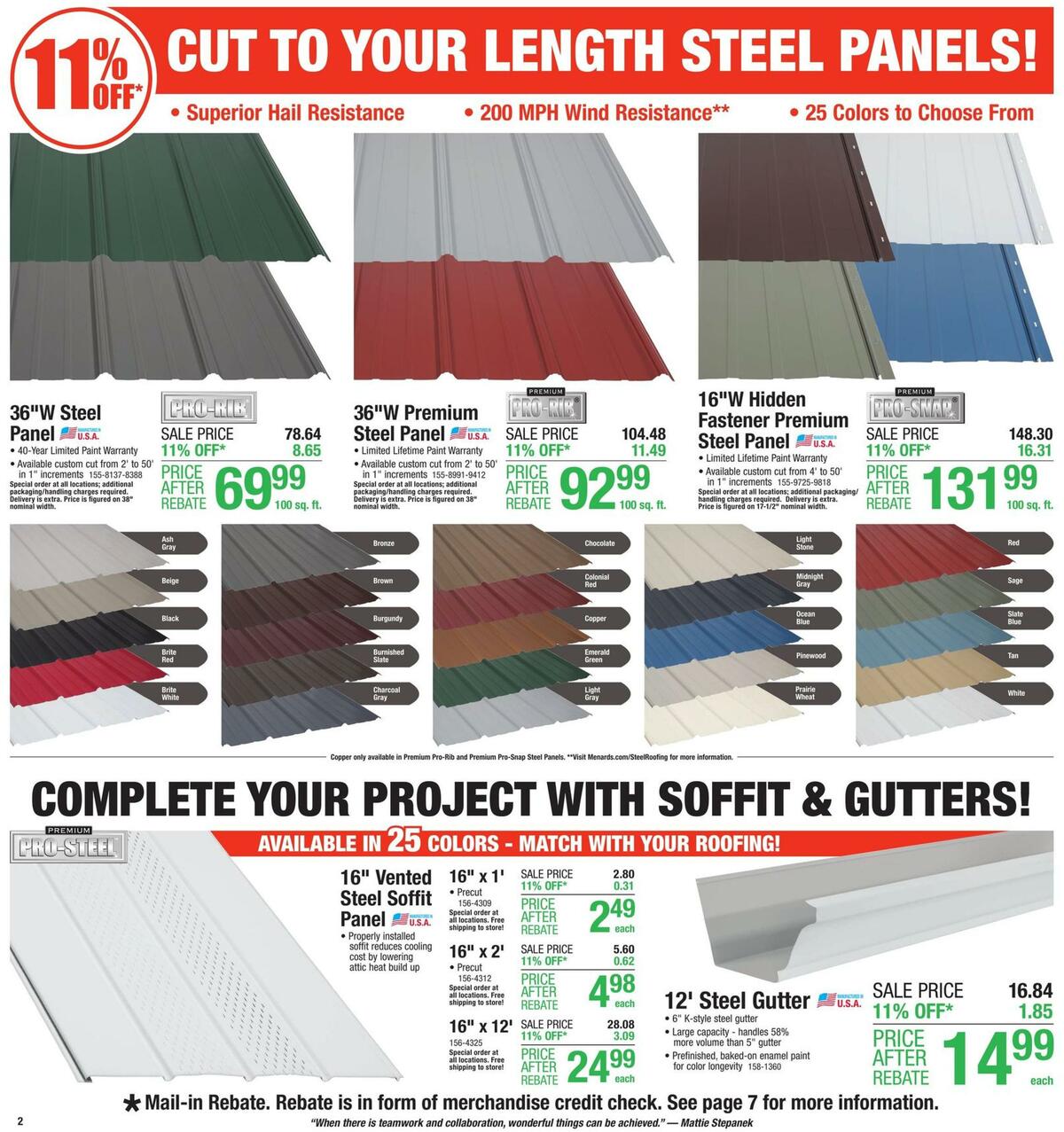 Menards Weekly Ad from September 20