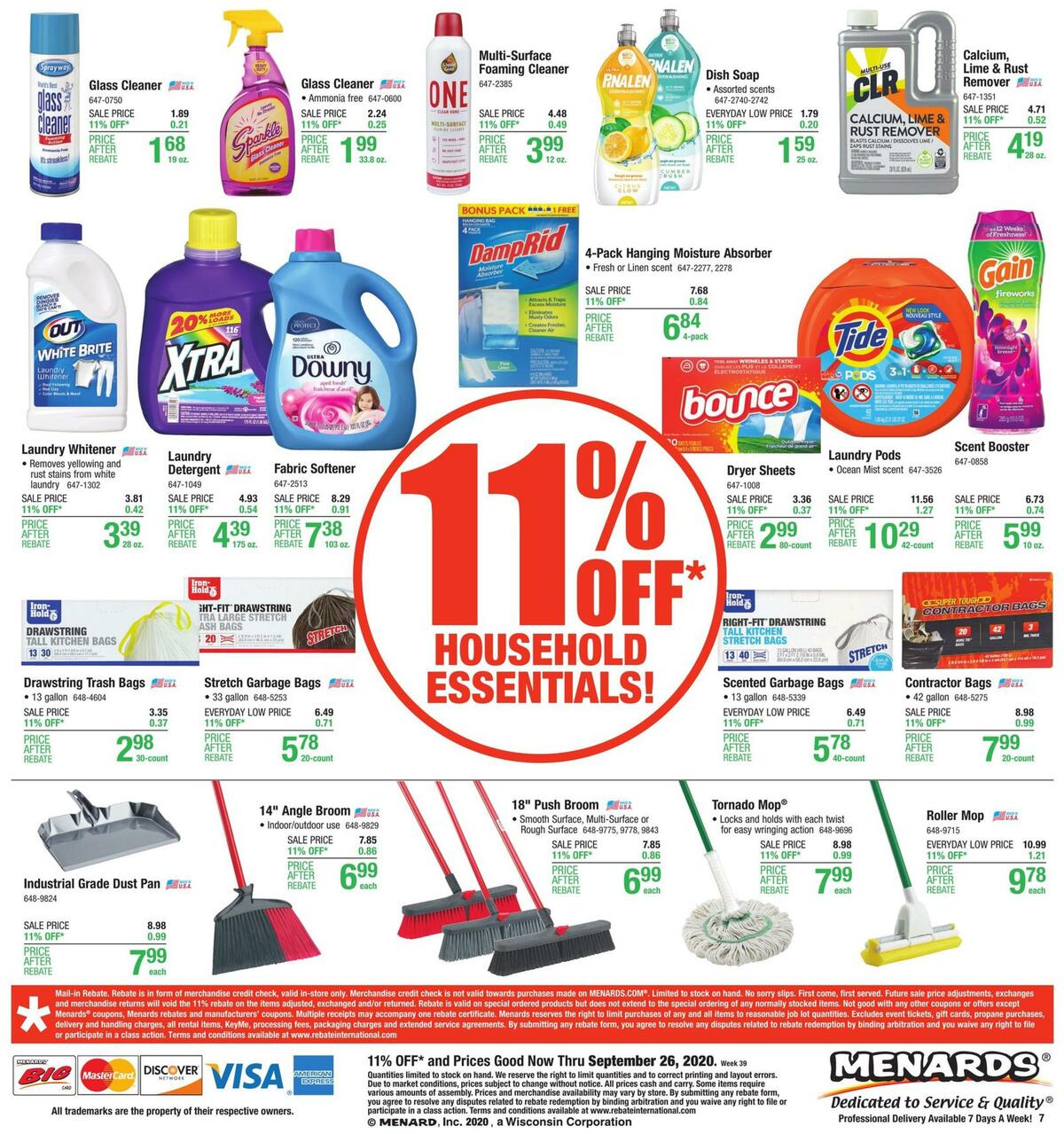 Menards Weekly Ad from September 20