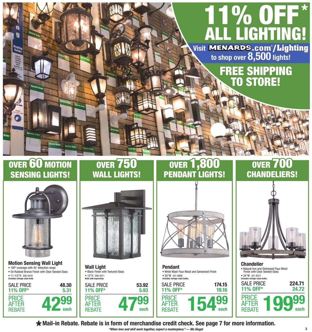 Menards Weekly Ad from October 11