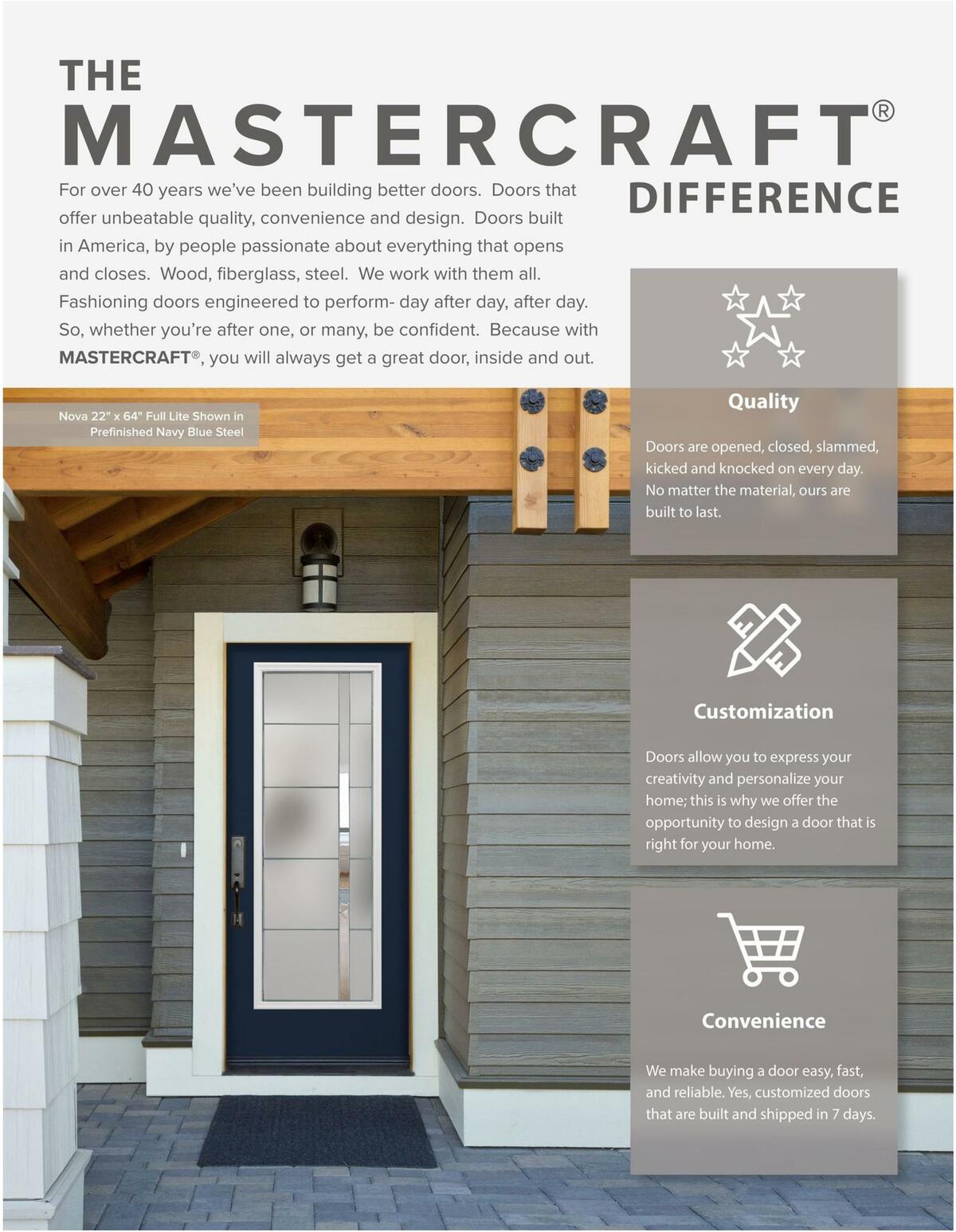 Menards MASTERCRAFT Exterior Doors Weekly Ad from June 14