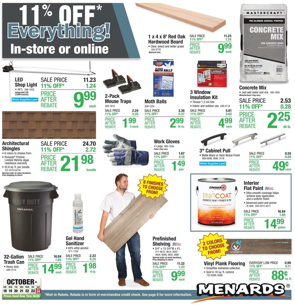 Menards Weekly Ad from October 18