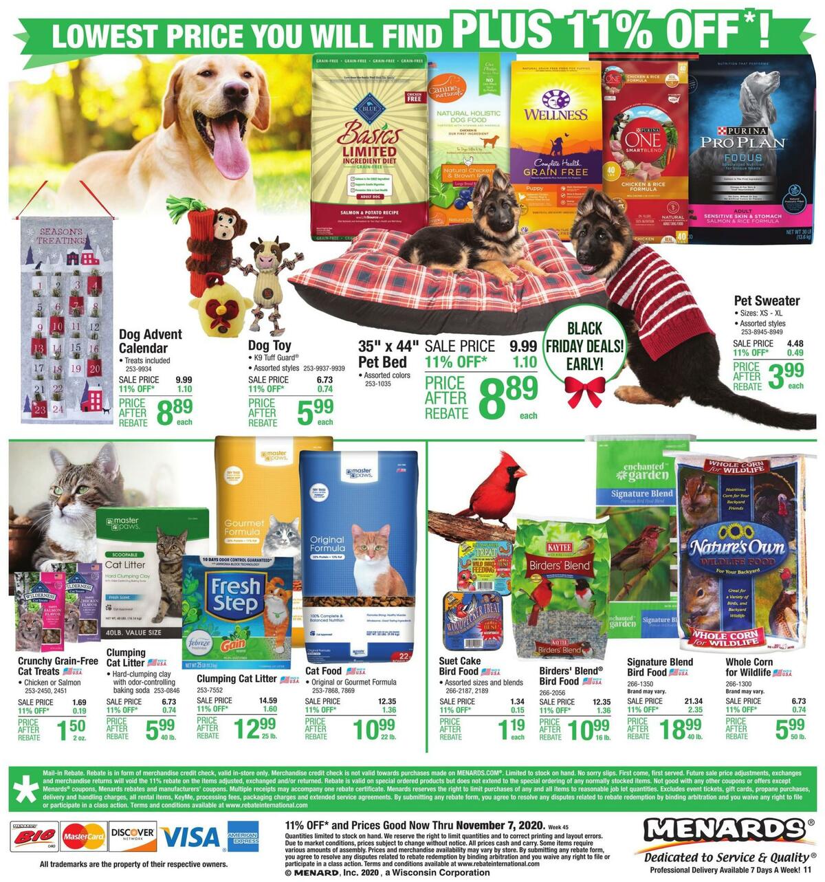 Menards Weekly Ad from November 1