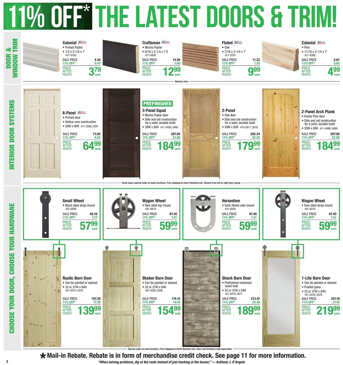 Menards Weekly Ad from November 1