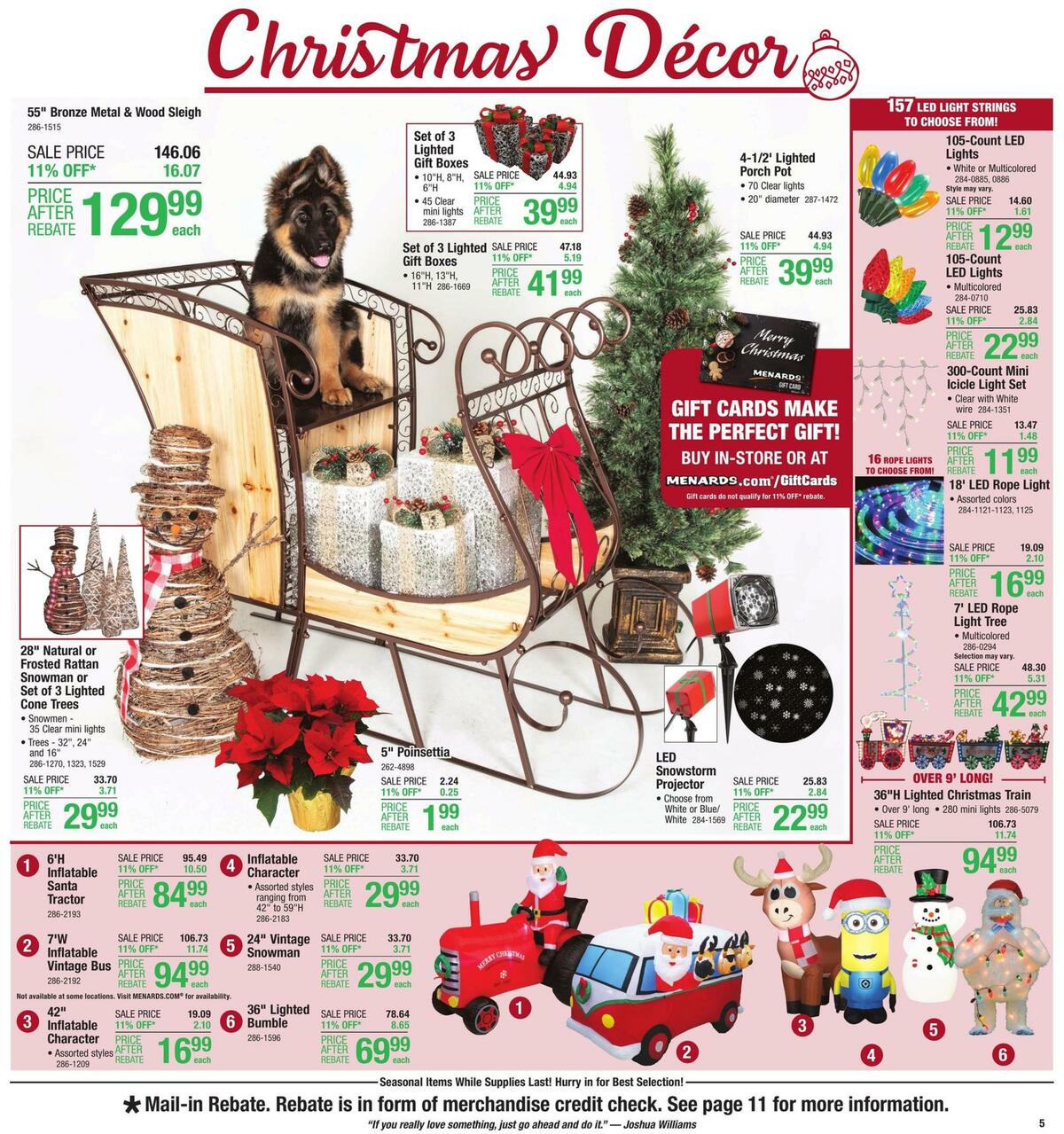 Menards Weekly Ad from November 1