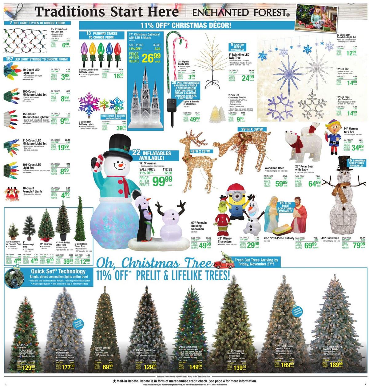 Menards Christmas Decor Sale Weekly Ad from November 15