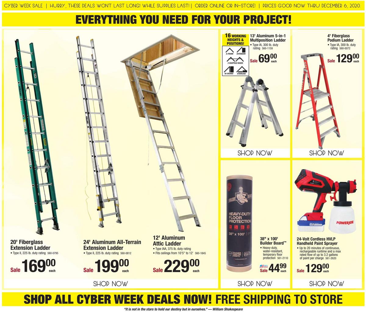Menards Cyber Week Sale Weekly Ad from November 30