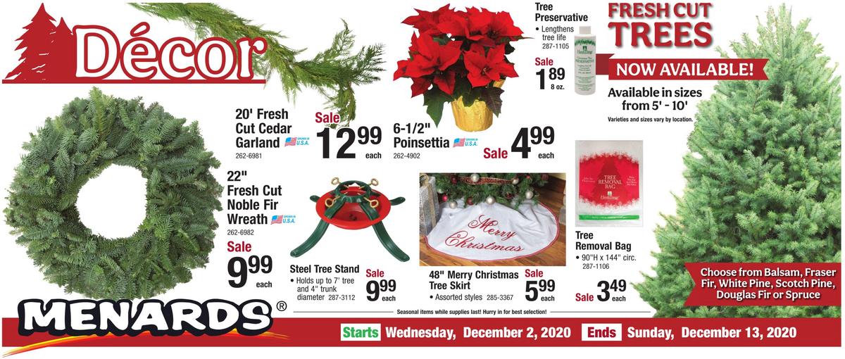 Menards Christmas Gifts, Decor ' More Sale Weekly Ad from December 2