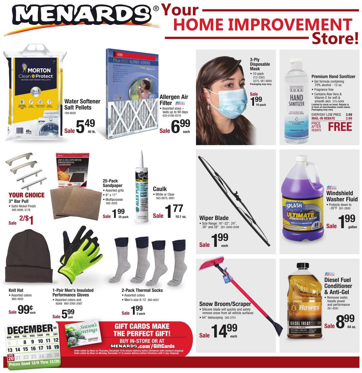 Menards Your Home Improvement Store Weekly Ad from December 8
