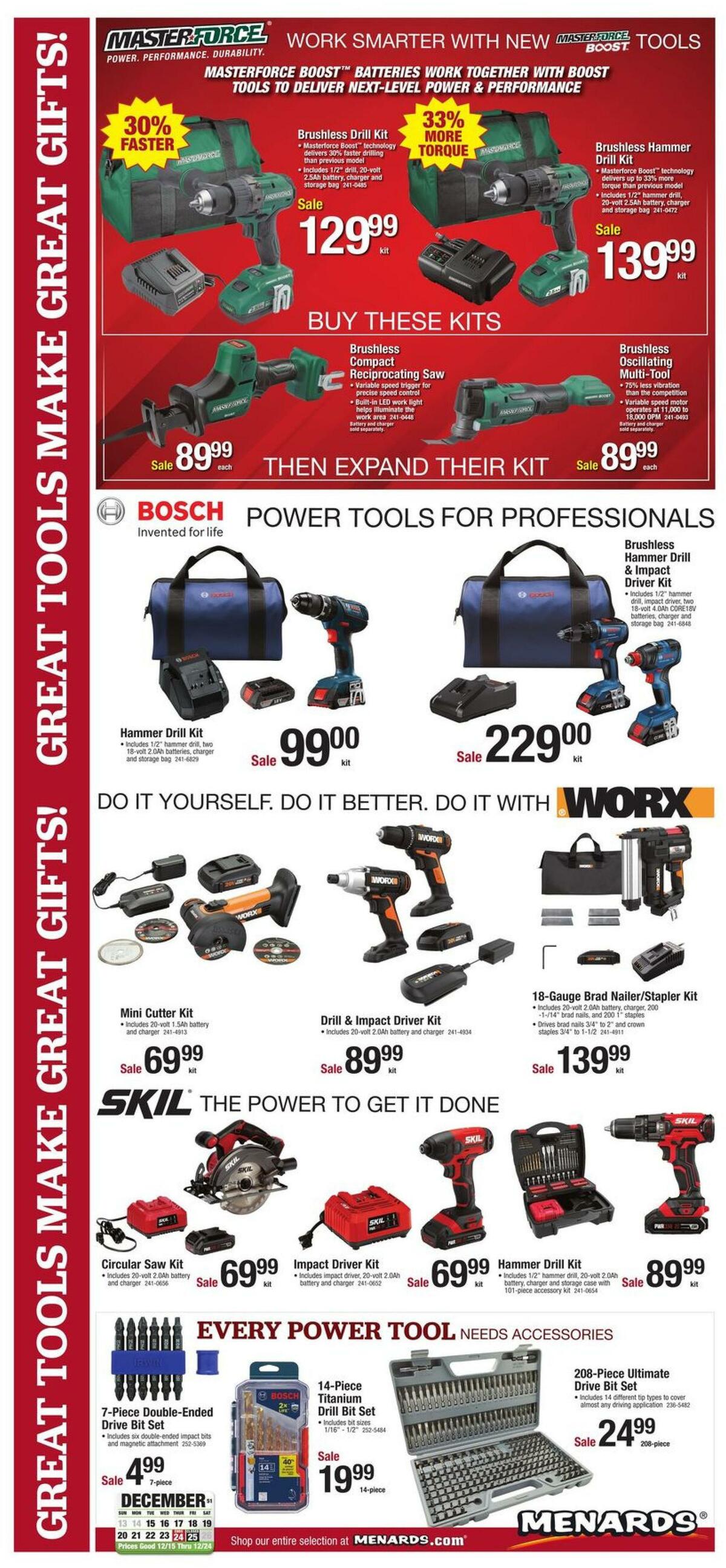 Menards Tools Weekly Ad from December 15
