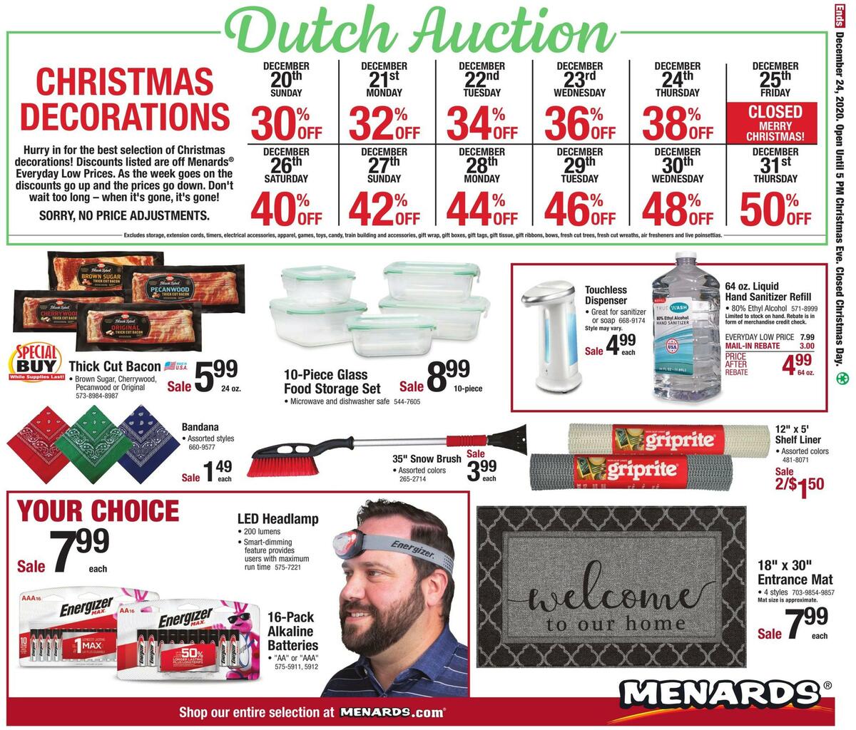Menards Last Minute Gift Sale Weekly Ad from December 15