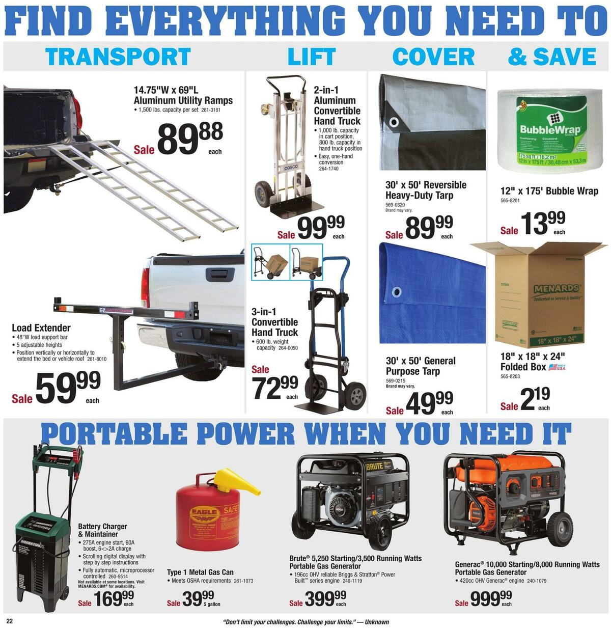 Menards Weekly Ad from January 3