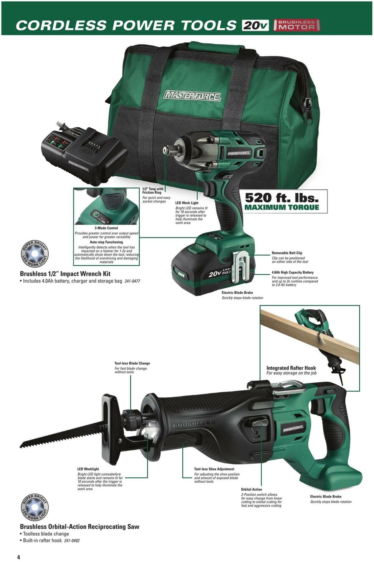 Menards Masterforce Tools Weekly Ad from November 22