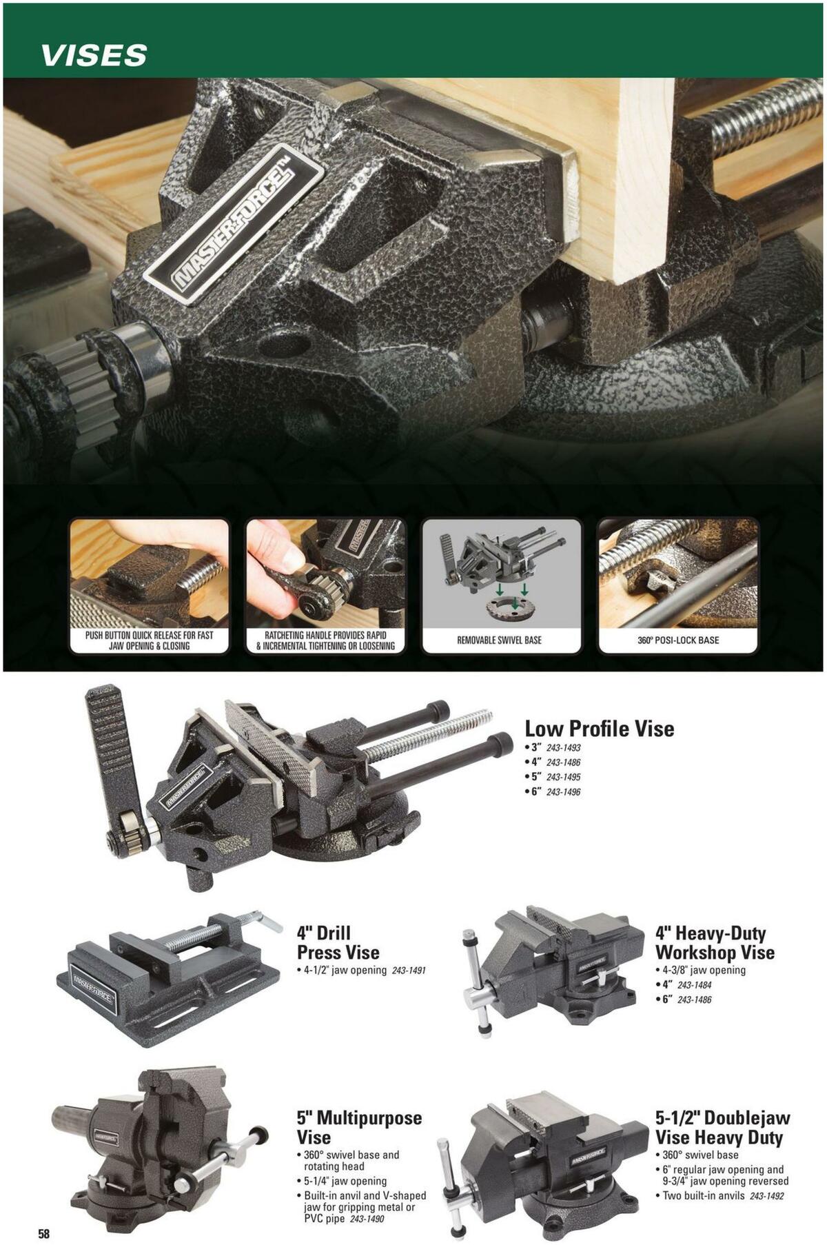 Menards Masterforce Tools Weekly Ad from November 22