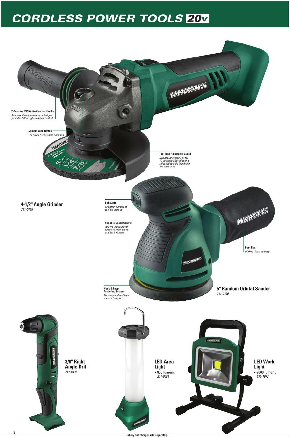 Menards Masterforce Tools Weekly Ad from November 22