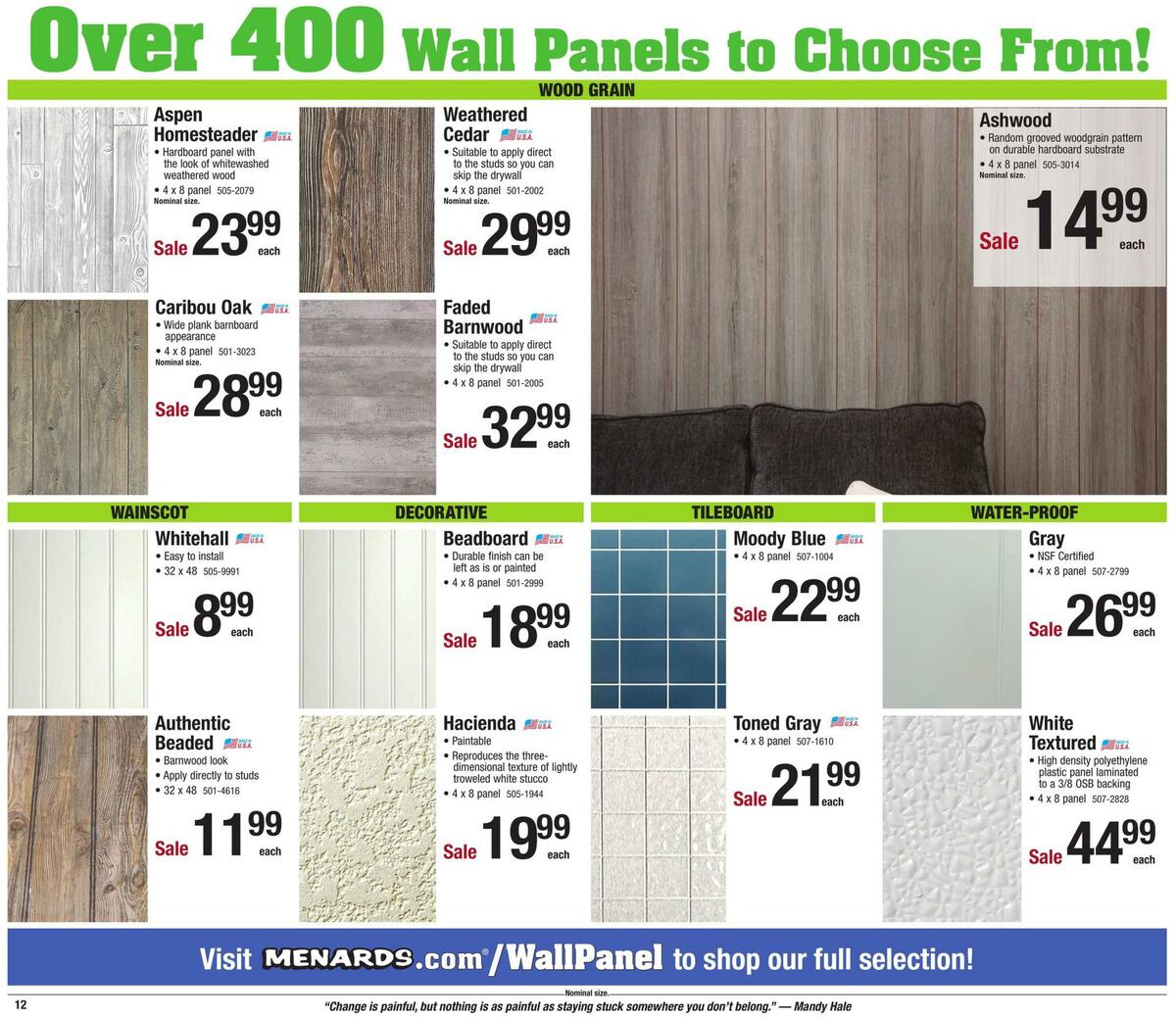 Menards Weekly Ad from January 10