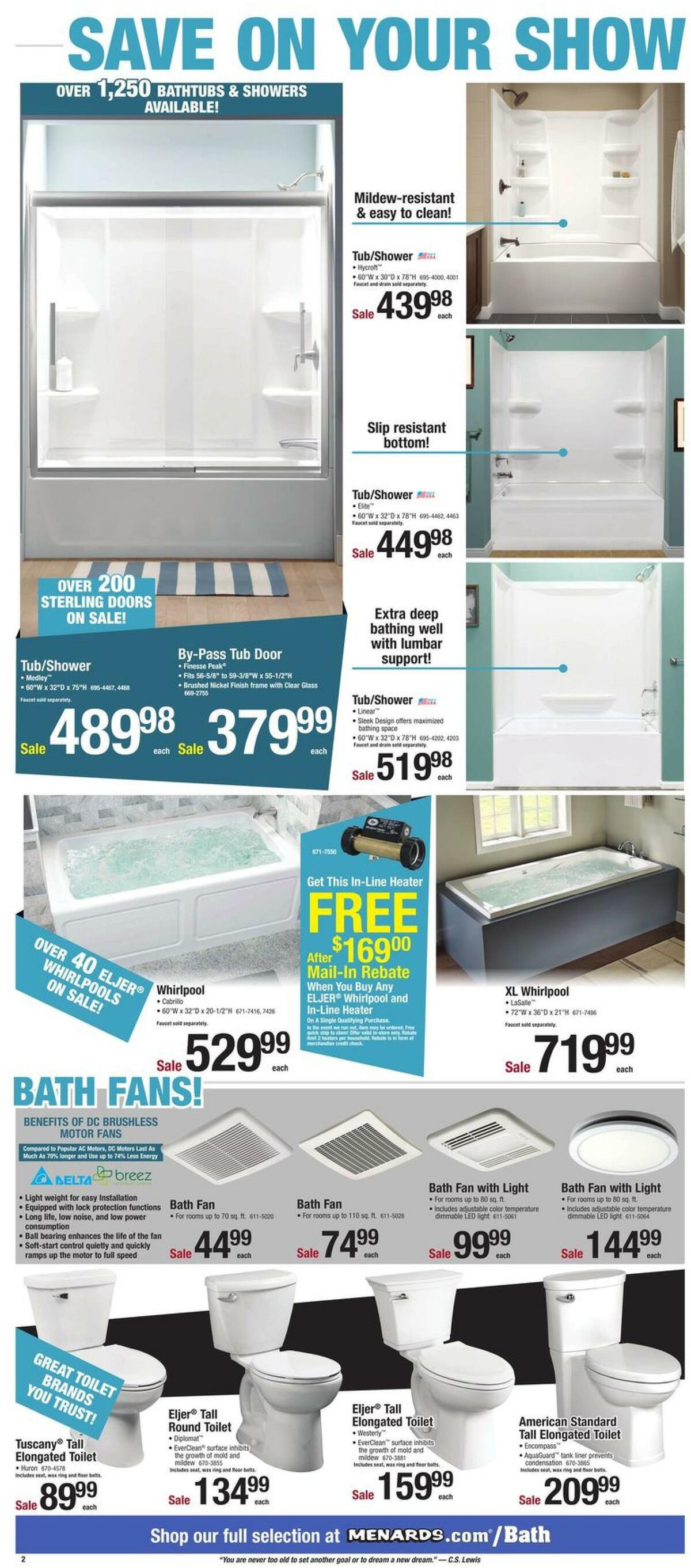 Menards Bath Weekly Ad from January 17