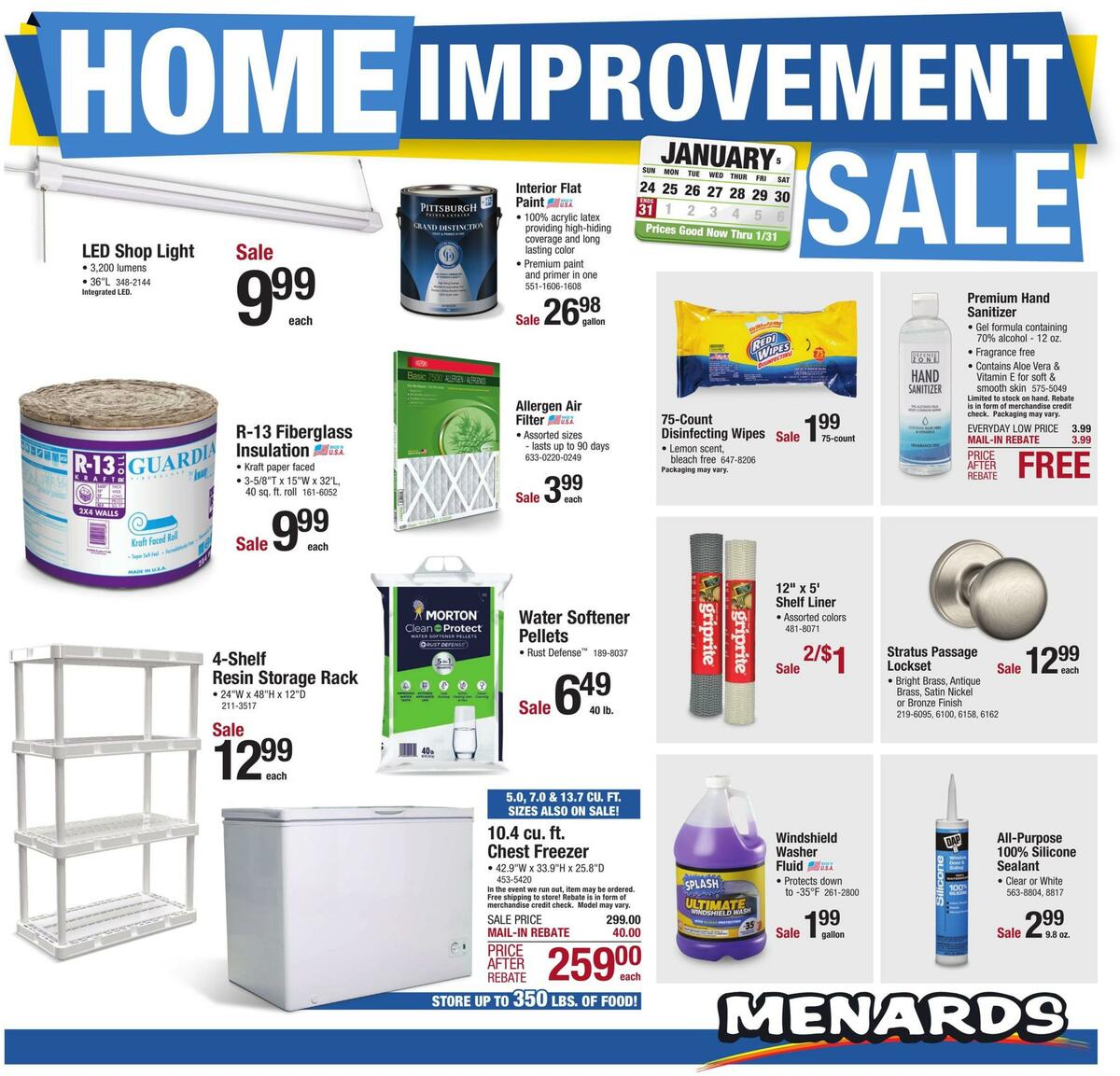 Menards Weekly Ad from January 24