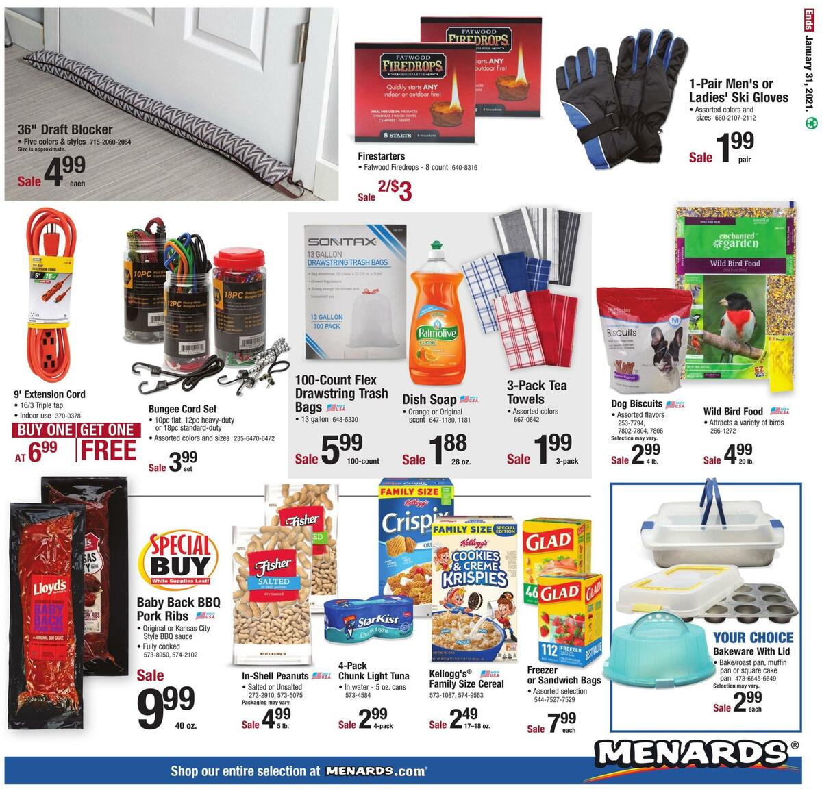 Menards Weekly Ad from January 24