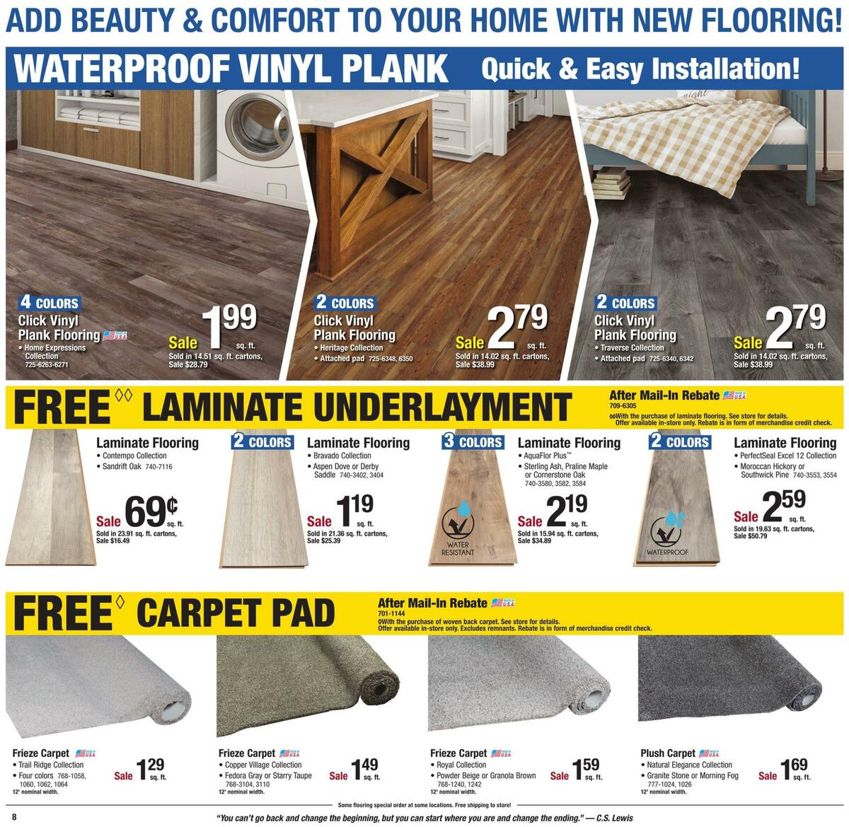 Menards Weekly Ad from January 24