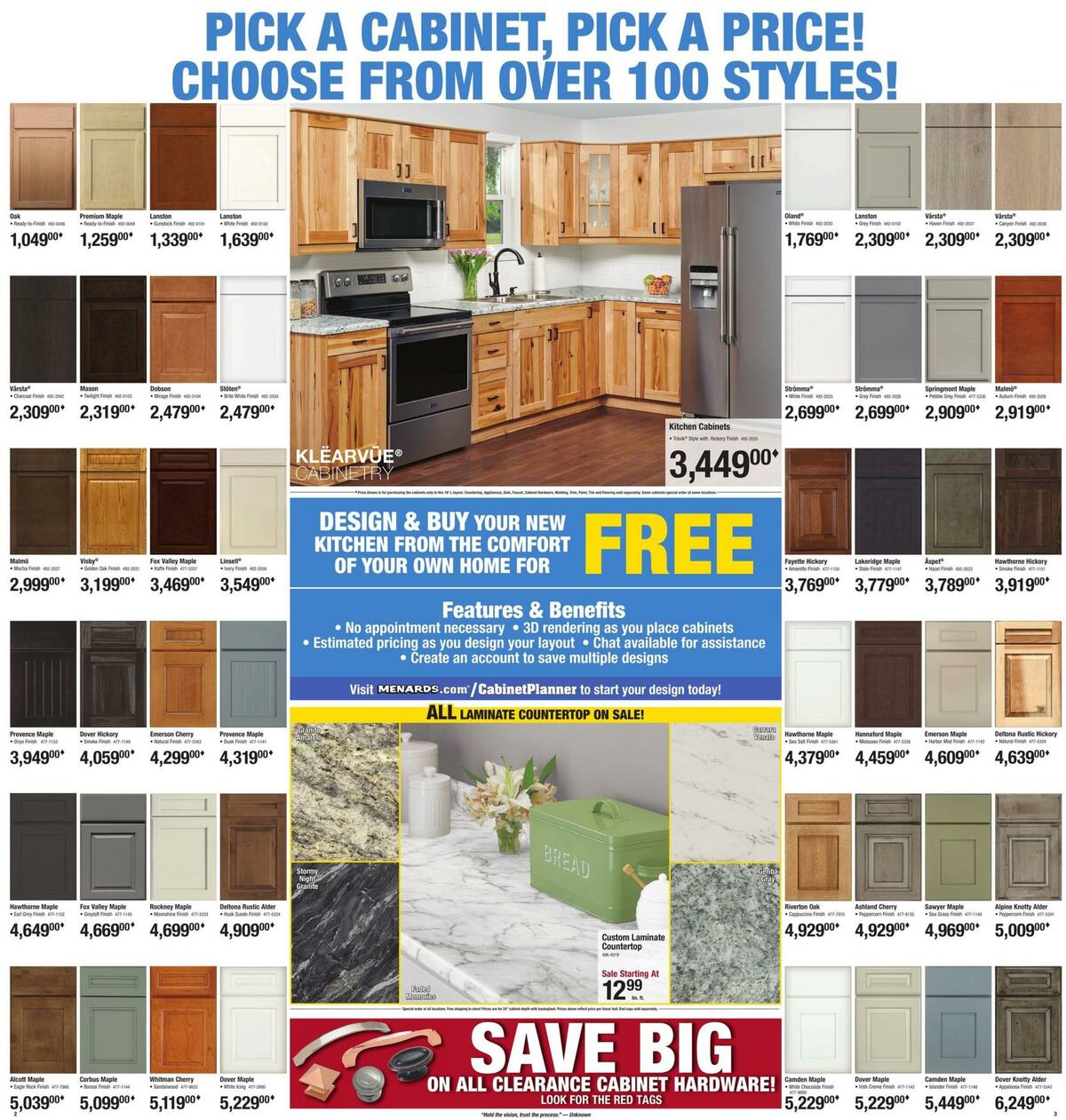 Menards Kitchen Weekly Ad from January 24