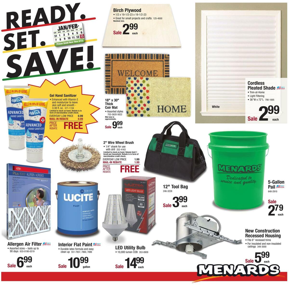 Menards Weekly Ad from January 31