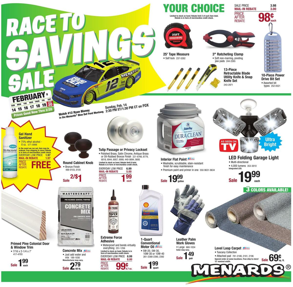 Menards Weekly Ad from February 14